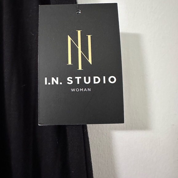 I.N. Studio Woman size 2X maxi black rayon/spandex - Picture 5 of 6